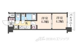 エステムコート京都千雅邸間取り図面