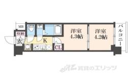 エステムコート京都千雅邸間取り図面