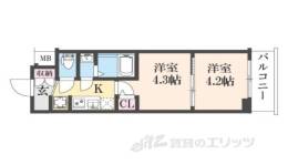 エステムコート京都千雅邸間取り図面