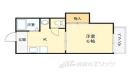 ハイツ南苑荘３間取り図面
