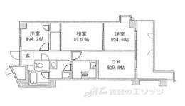 ﾗｲｵﾝｽﾞﾏﾝｼｮﾝ生駒第二間取り図面