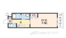ＬＥＩ　ＣＯＵＲＴ椥辻１間取り図面