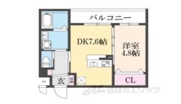 ＬＥＩ　ＣＯＵＲＴ椥辻１間取り図面