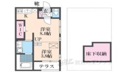 ハーモニーテラス花園東町２間取り図面