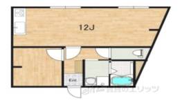 Ｌａ　Ｖｉｄａ花屋敷２間取り図面
