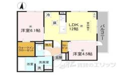 GRAMM松室吾田神町C間取り図面