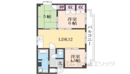 シェリール北園田間取り図面