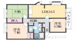 サンビレッジ昆陽の森F棟間取り図面