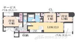 ラシュレ京都西大路間取り図面