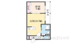 ＥＩＪＵ牧野駅前Ｂ間取り図面