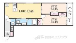 ＥＩＪＵ牧野駅前Ｂ間取り図面