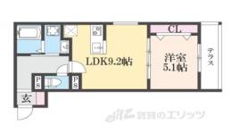 ＥＩＪＵ牧野駅前Ｂ間取り図面
