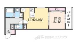 ＥＩＪＵ牧野駅前Ｂ間取り図面