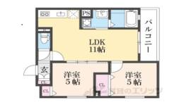 ラモーナ諸福３間取り図面