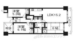 グランデュール鴨川２番館間取り図面