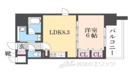 プレサンス昭和通ＥＳＲＩＳＥ間取り図面