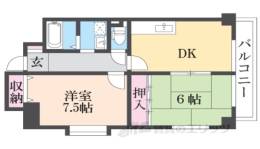 クレセントハイツ今里間取り図面