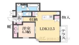 リファインド武庫川２間取り図面