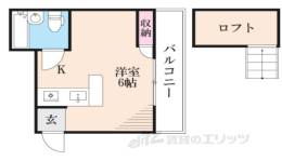 サンパレス東園田２間取り図面