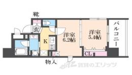 プレサンス昭和通ＥＳＲＩＳＥ間取り図面