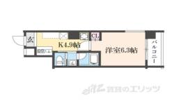 ＶｉｎｅＯａｋ中京区竹屋町計画間取り図面