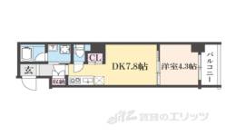 ＶｉｎｅＯａｋ中京区竹屋町計画間取り図面