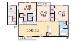 KAFUU東向日間取り図面