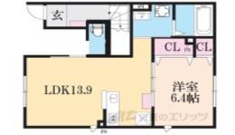 ユアメゾン 白川１間取り図面