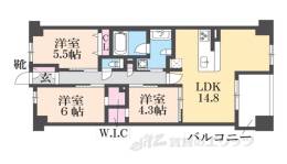 プレサンスロジェ京都御所西　桜雅邸間取り図面