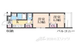 ARCOBALENO KYOTO NISHIKYOUGOKU間取り図面