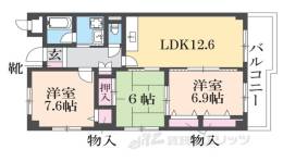 メルベーユ宝塚間取り図面