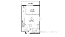 ピレーネ北条５間取り図面