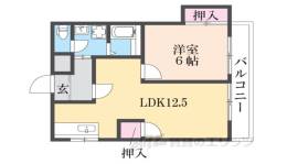 モダンアパートメント神戸宝塚２間取り図面