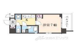 ベラジオ雅び西大路五条２間取り図面