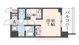 ベラジオ雅び西大路五条２間取り図面