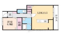 RENOSTAY京都嵯峨 デザイナーズAP間取り図面