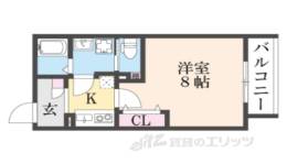 ＹＵＭＡＲＩＮ７出町柳２間取り図面