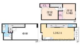 草津３丁目ガレージハウス北棟間取り図面