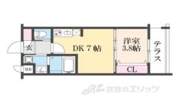 ファステート九条河原町レイヴ間取り図面