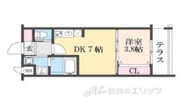 ファステート九条河原町レイヴ間取り図面