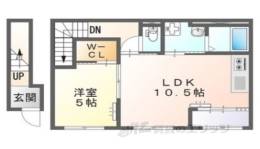 田原本町三笠アパート新築工事間取り図面