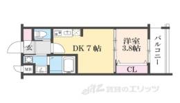 ファステート九条河原町レイヴ間取り図面