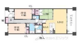 イニシア京都一乗寺間取り図面