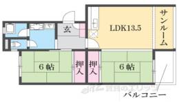 嵐山ロイアルハイツ２号棟間取り図面