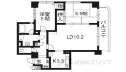 藤和シティホームズ三条堀川間取り図面