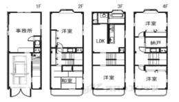 丸木材木町一棟貸テナント間取り図面