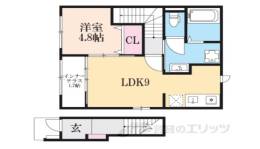 水口町新城新築アパート間取り図面