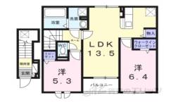 ルークス後三条１間取り図面