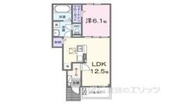 ルークス後三条２間取り図面