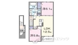 ルークス後三条２間取り図面